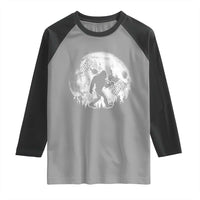 Funny Bigfoot Offroad Car Night Stroll Adventure Raglan Shirt - Wonder Print Shop