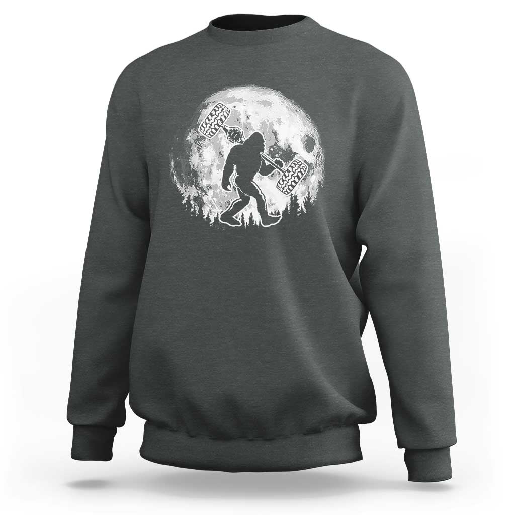 Funny Bigfoot Offroad Car Night Stroll Adventure Sweatshirt - Wonder Print Shop