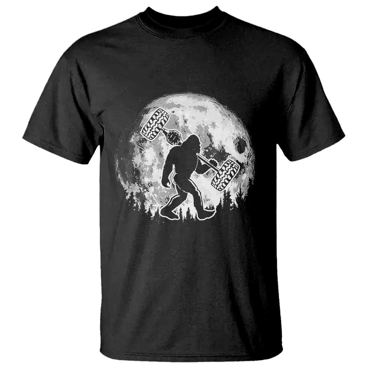 Funny Bigfoot Offroad Car Night Stroll Adventure T Shirt - Wonder Print Shop