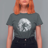 Funny Bigfoot Offroad Car Night Stroll Adventure T Shirt For Women - Wonder Print Shop