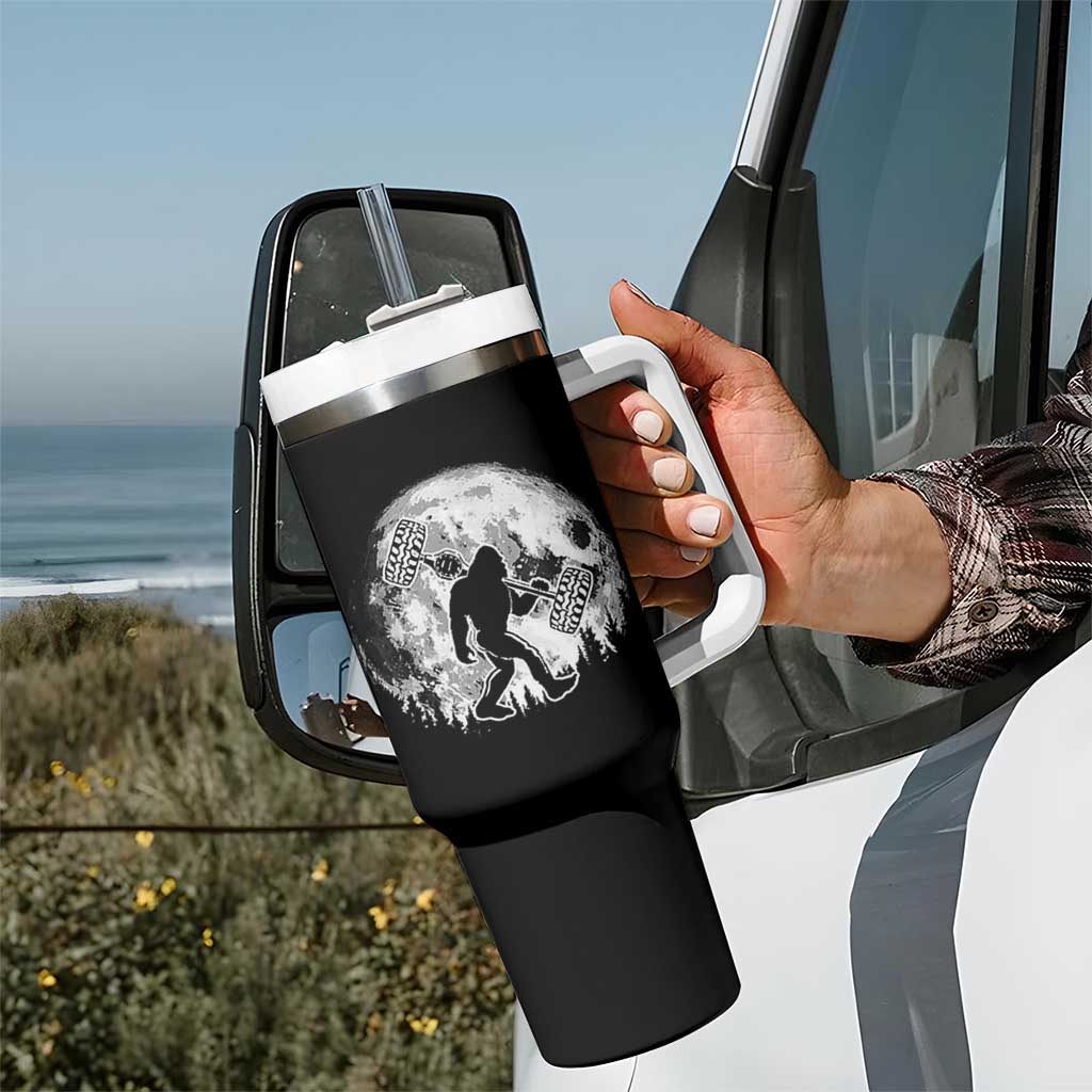 Funny Bigfoot Offroad Car Night Stroll Adventure Tumbler With Handle - Wonder Print Shop