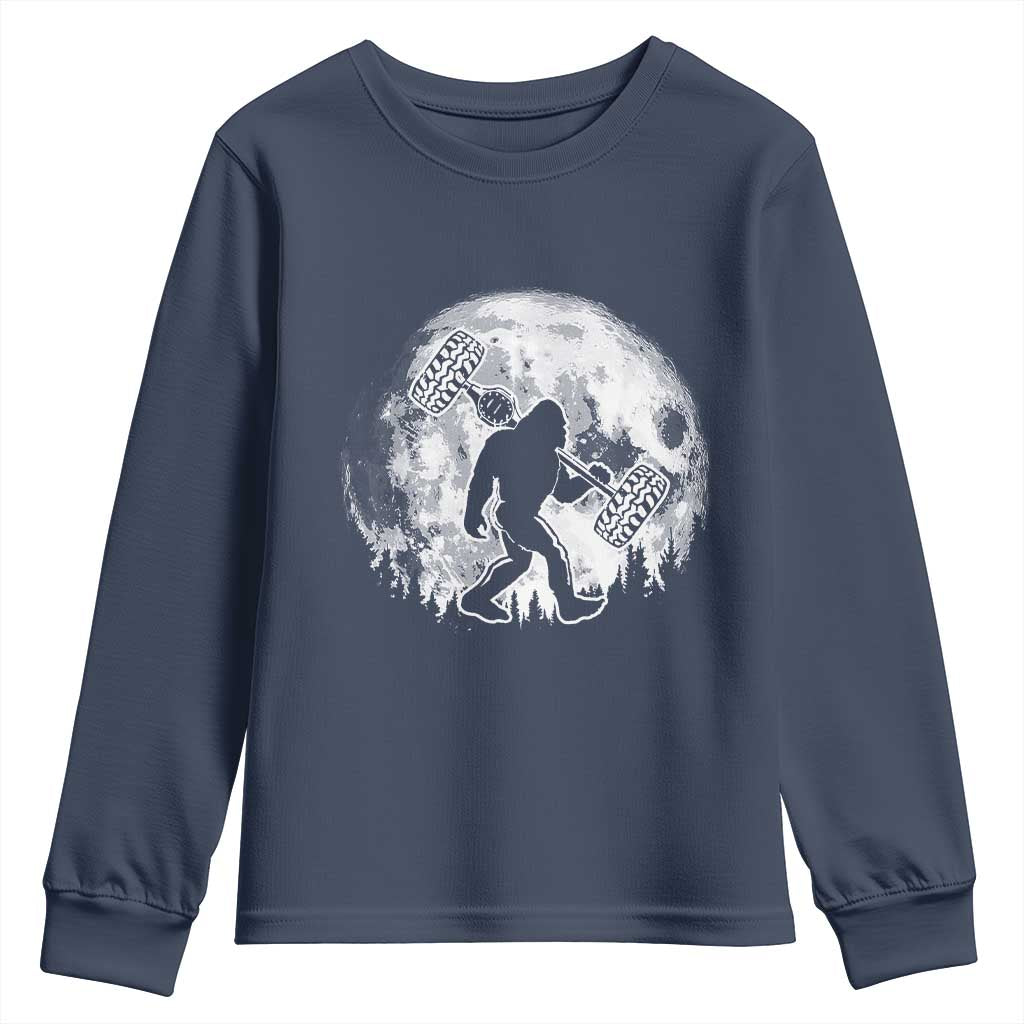 Funny Bigfoot Offroad Car Night Stroll Adventure Youth Sweatshirt - Wonder Print Shop