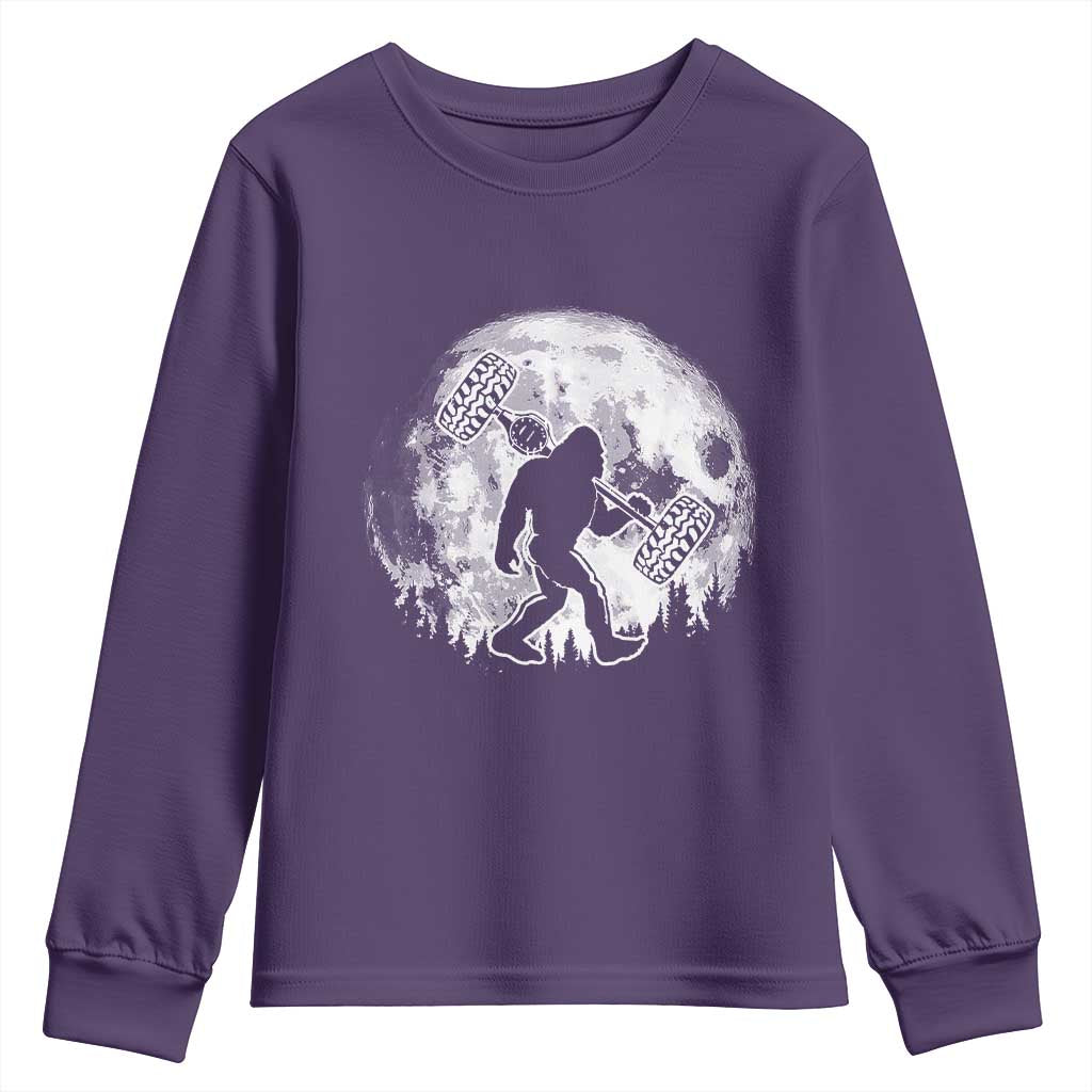 Funny Bigfoot Offroad Car Night Stroll Adventure Youth Sweatshirt - Wonder Print Shop