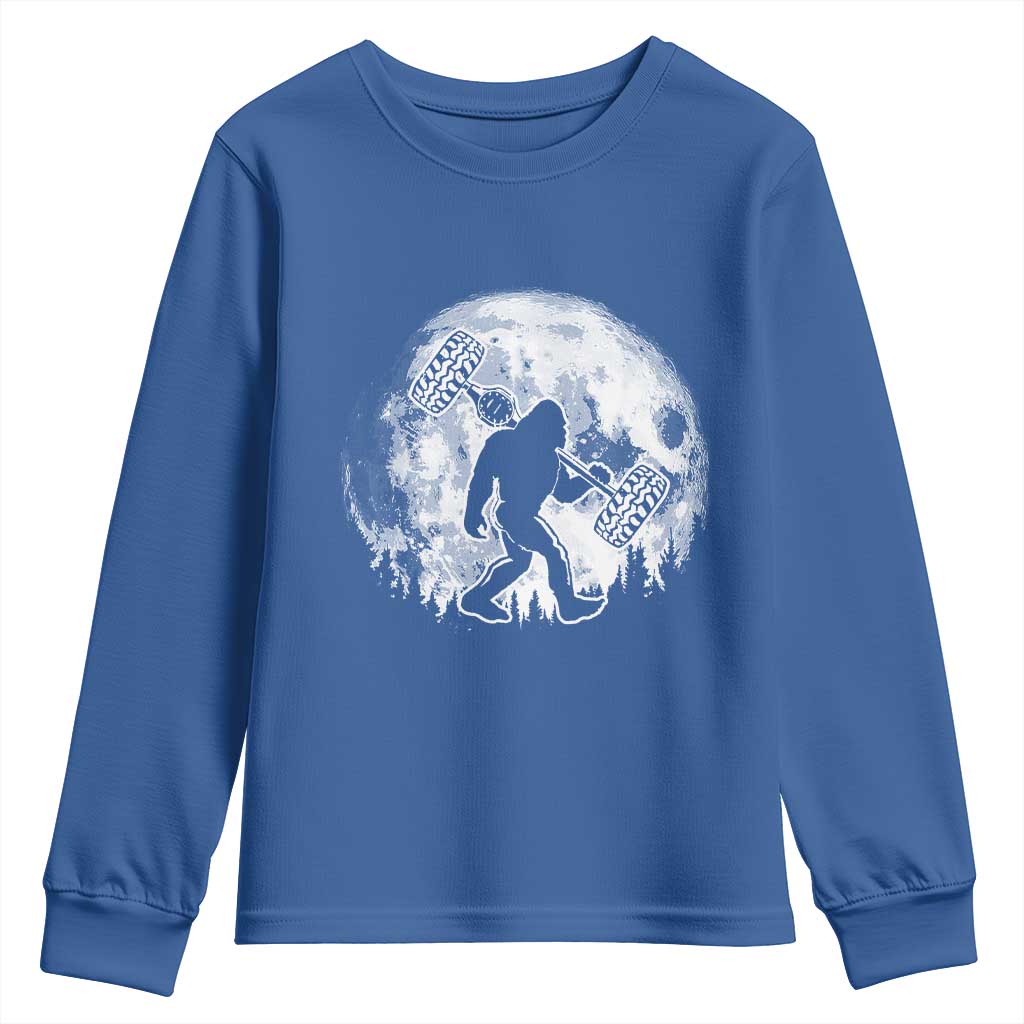 Funny Bigfoot Offroad Car Night Stroll Adventure Youth Sweatshirt - Wonder Print Shop