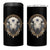Native American White Buffalo And Eagle Feathers 4 in 1 Can Cooler Tumbler - Wonder Print Shop