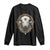 Native American White Buffalo And Eagle Feathers Long Sleeve Shirt - Wonder Print Shop