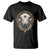 Native American White Buffalo And Eagle Feathers T Shirt - Wonder Print Shop