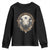 Native American White Buffalo And Eagle Feathers Youth Sweatshirt - Wonder Print Shop