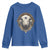 Native American White Buffalo And Eagle Feathers Youth Sweatshirt - Wonder Print Shop