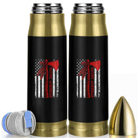 Native American Tomahawk Vintage USA Flag Tribal Tradition Bullet Tumbler - Wonder Print Shop