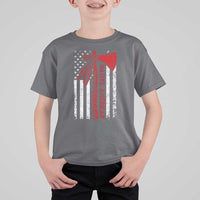 Native American Tomahawk Vintage USA Flag Tribal Tradition T Shirt For Kid - Wonder Print Shop