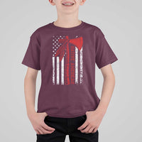 Native American Tomahawk Vintage USA Flag Tribal Tradition T Shirt For Kid - Wonder Print Shop
