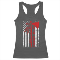 Native American Tomahawk Vintage USA Flag Tribal Tradition Racerback Tank Top - Wonder Print Shop