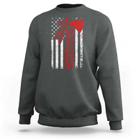 Native American Tomahawk Vintage USA Flag Tribal Tradition Sweatshirt - Wonder Print Shop