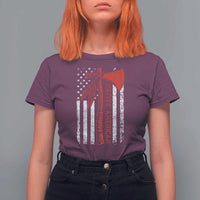 Native American Tomahawk Vintage USA Flag Tribal Tradition T Shirt For Women - Wonder Print Shop