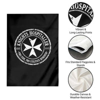 Knights Hospitaller Garden Flag Pro Fide Pro Utilitate Hominum est 1113 Maltese Catholic Christian