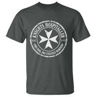 Knights Hospitaller T Shirt Pro Fide Pro Utilitate Hominum est 1113 Maltese Catholic Christian