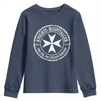 Knights Hospitaller Youth Sweatshirt Pro Fide Pro Utilitate Hominum est 1113 Maltese Catholic Christian