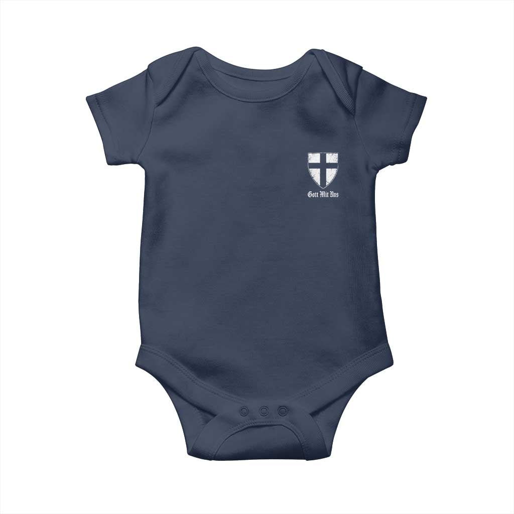 Teutonic Order Flag Cross Gott Mit Uns Baby Onesie Knight Insignia Arms Shield