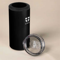 Teutonic Order Flag Cross Gott Mit Uns 4 in 1 Can Cooler Tumbler Knight Insignia Arms Shield