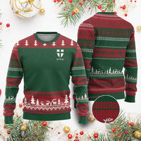 Teutonic Order Flag Cross Gott Mit Uns Ugly Christmas Sweater Knight Insignia Arms Shield