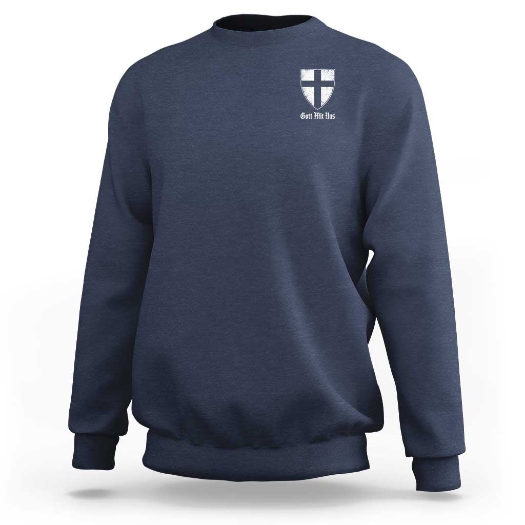 Teutonic Order Flag Cross Gott Mit Uns Sweatshirt Knight Insignia Arms Shield