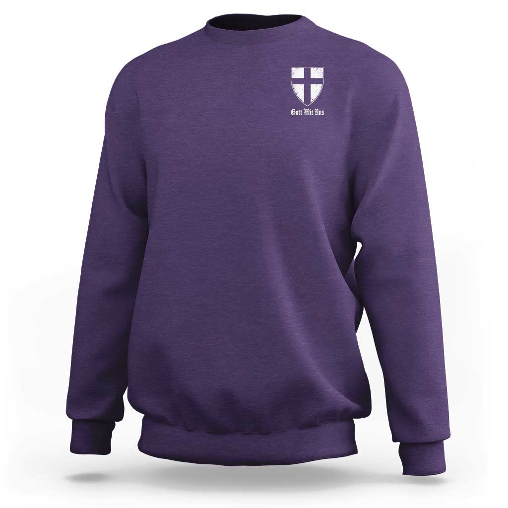Teutonic Order Flag Cross Gott Mit Uns Sweatshirt Knight Insignia Arms Shield