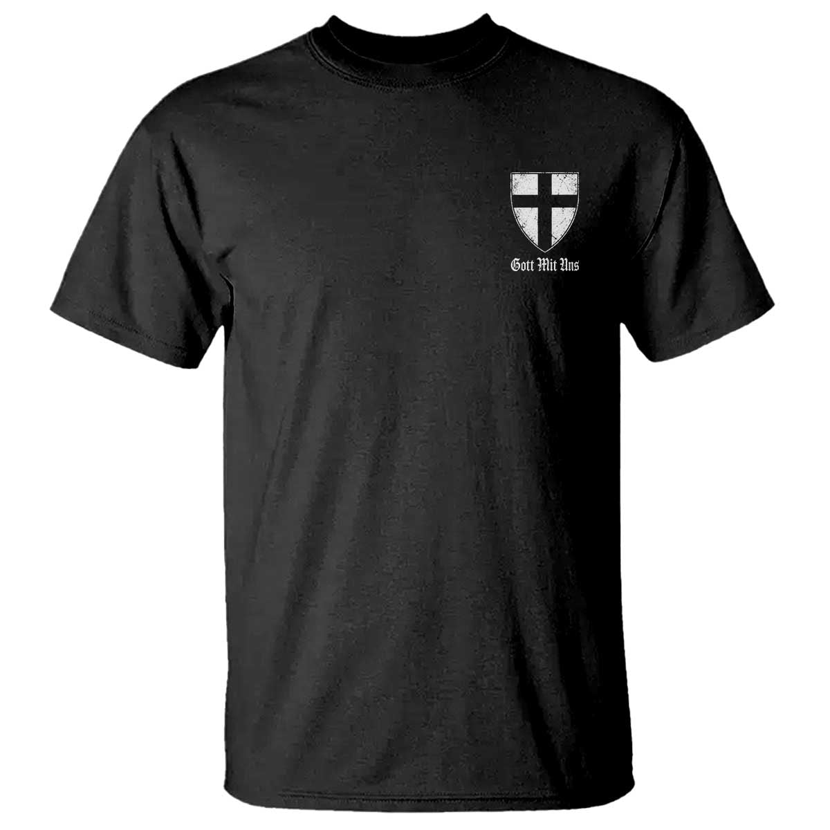 Teutonic Order Flag Cross Gott Mit Uns T Shirt Knight Insignia Arms Shield