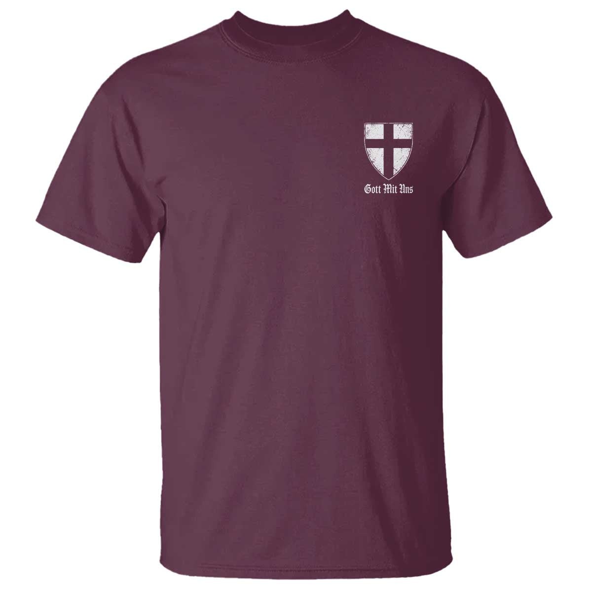 Teutonic Order Flag Cross Gott Mit Uns T Shirt Knight Insignia Arms Shield