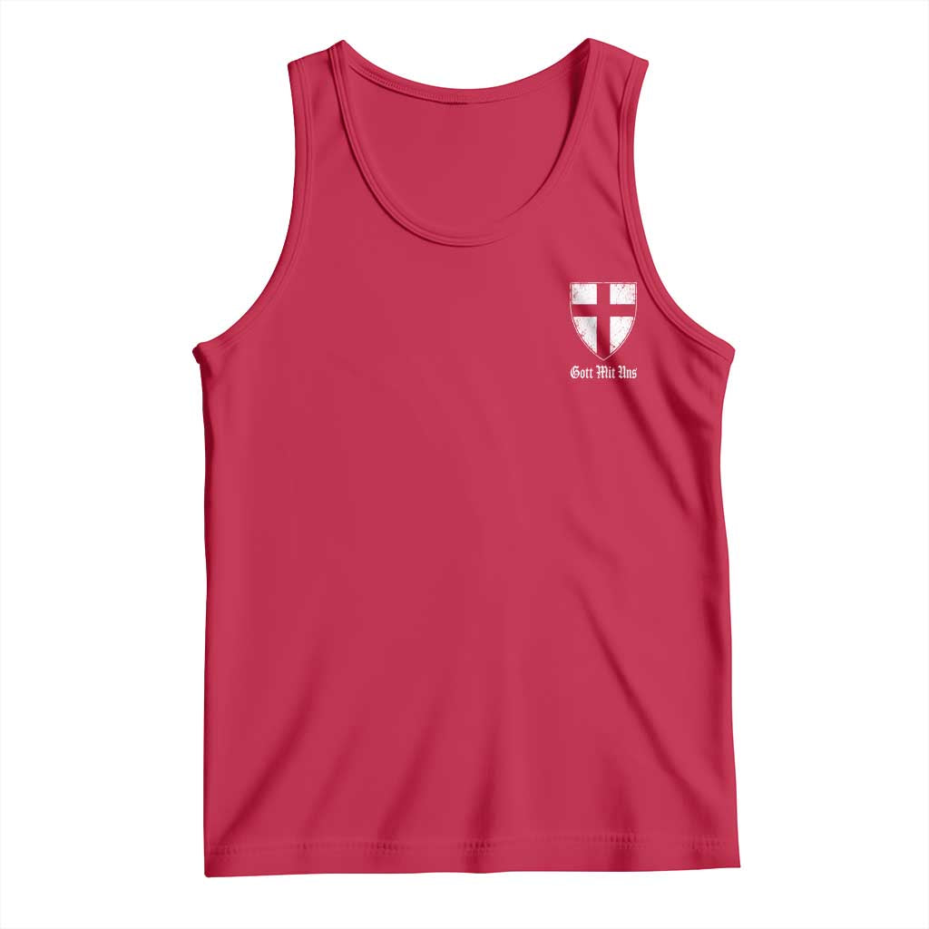 Teutonic Order Flag Cross Gott Mit Uns Tank Top Knight Insignia Arms Shield
