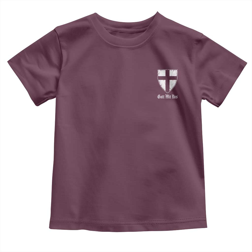Teutonic Order Flag Cross Gott Mit Uns Toddler T Shirt Knight Insignia Arms Shield