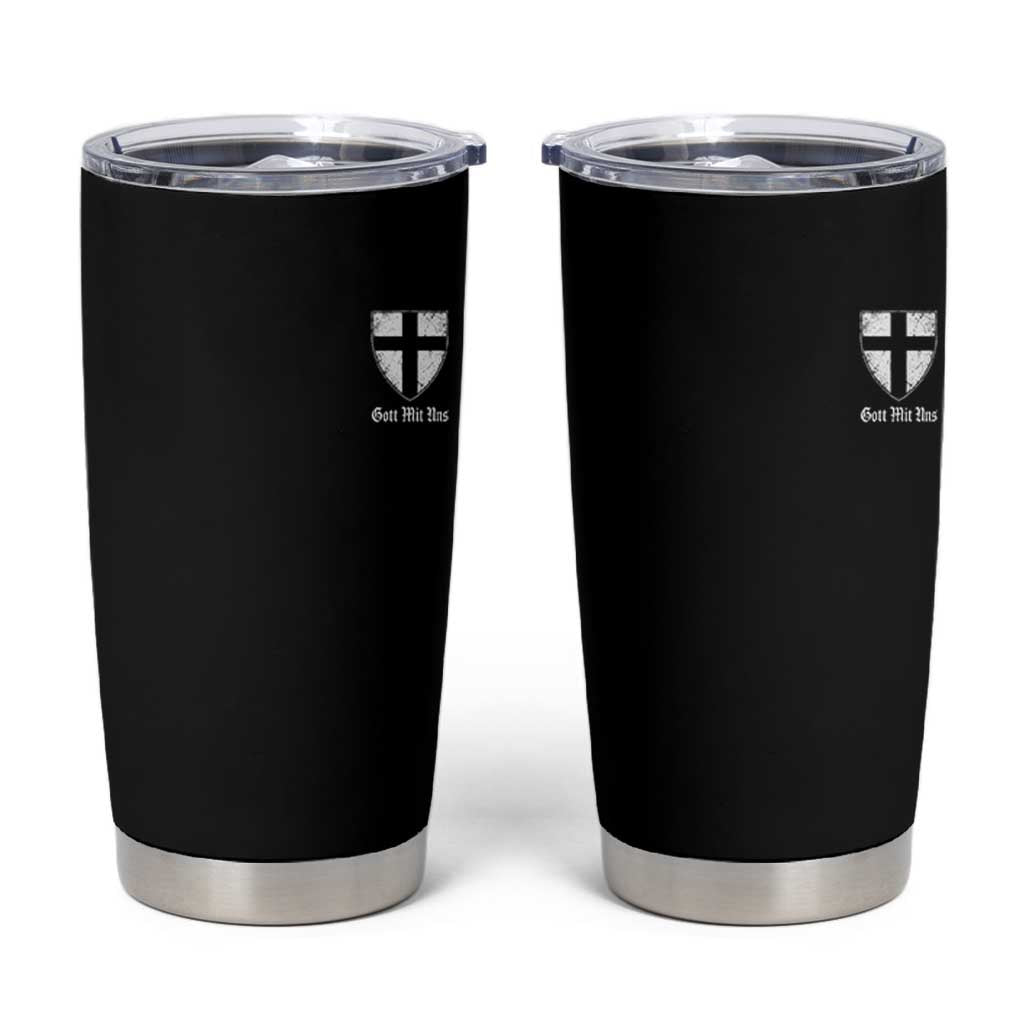 Teutonic Order Flag Cross Gott Mit Uns Tumbler Cup Knight Insignia Arms Shield