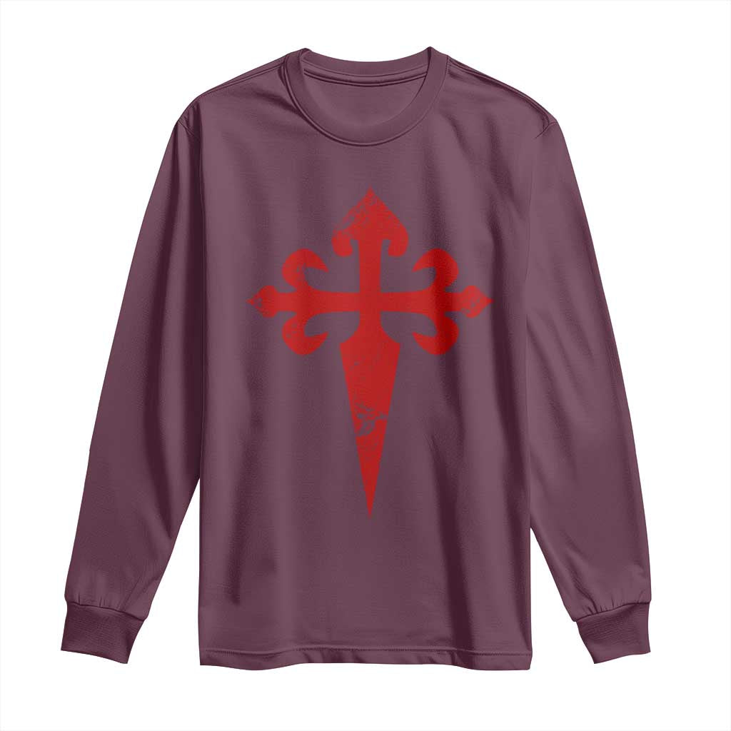 Vintage Cross of St James Order of Santiago Long Sleeve Shirt
