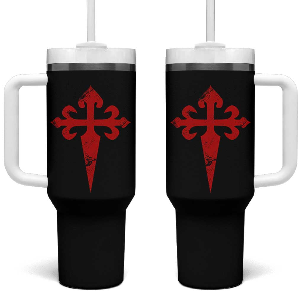 Vintage Cross of St James Order of Santiago Tumbler With Handle