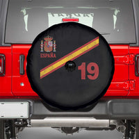 Espana Spain Football Spare Tire Cover Spanish Flag Stripes Number 19 Athletic Soccer National Pride