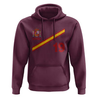 Espana Spain Football Hoodie Spanish Flag Stripes Number 19 Athletic Soccer National Pride