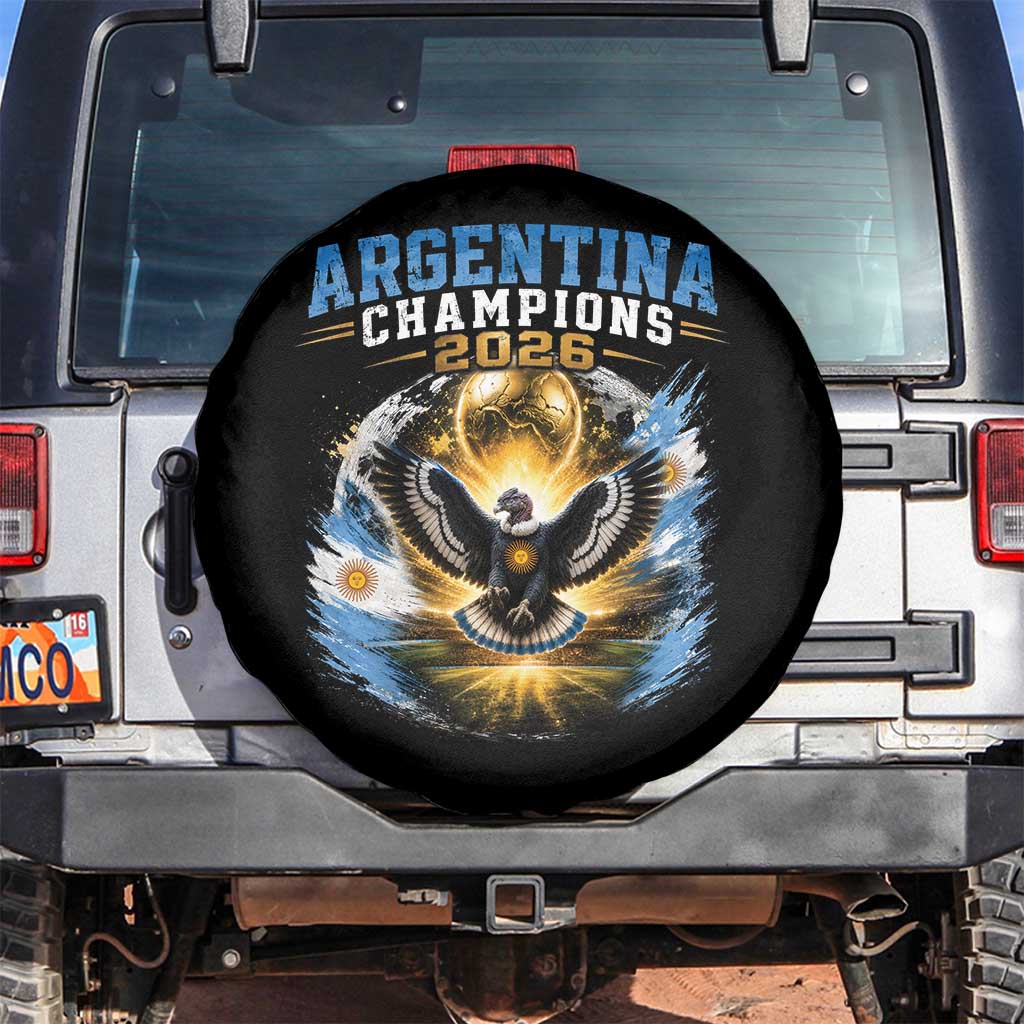 Argentina Champions 2026 Spare Tire Cover Proud Argentinian Football Fan