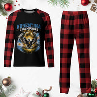 Argentina Champions 2026 Plaid Pajama Set Proud Argentinian Football Fan