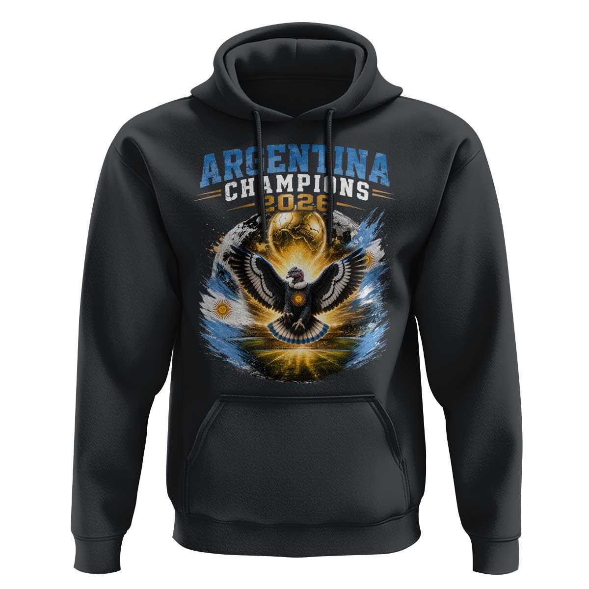 Argentina Champions 2026 Hoodie Proud Argentinian Football Fan