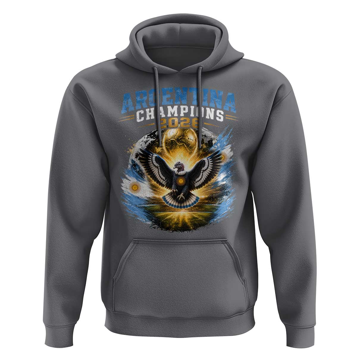 Argentina Champions 2026 Hoodie Proud Argentinian Football Fan