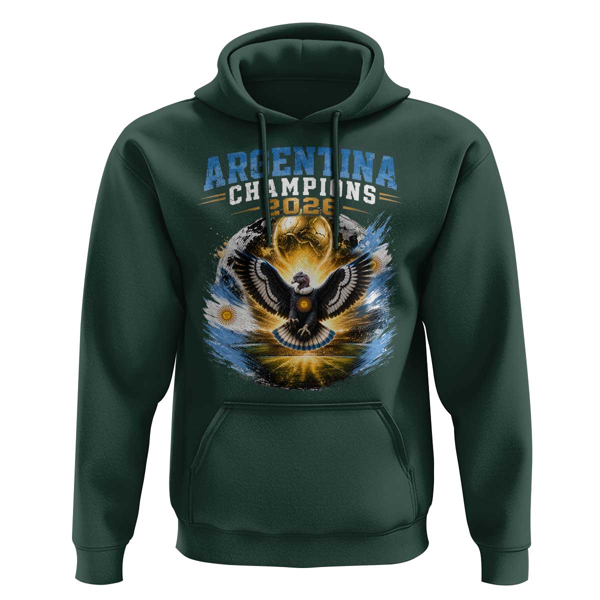 Argentina Champions 2026 Hoodie Proud Argentinian Football Fan
