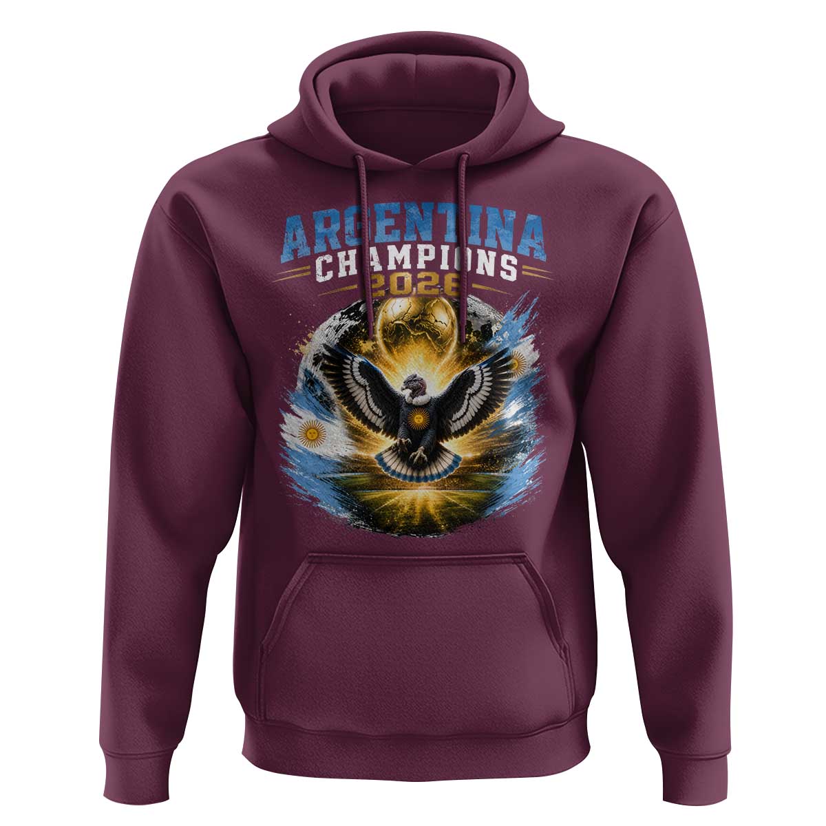Argentina Champions 2026 Hoodie Proud Argentinian Football Fan