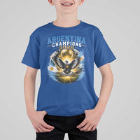 Argentina Champions 2026 T Shirt For Kid Proud Argentinian Football Fan