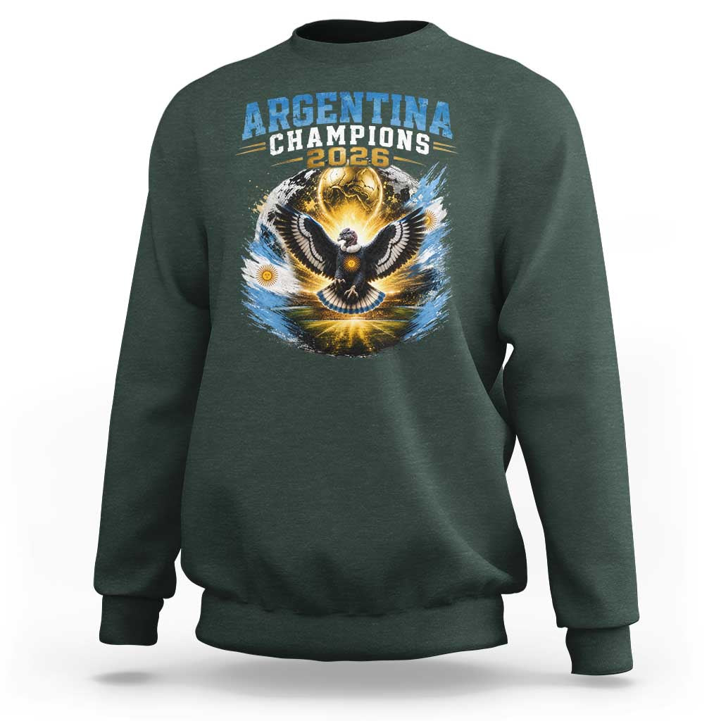 Argentina Champions 2026 Sweatshirt Proud Argentinian Football Fan