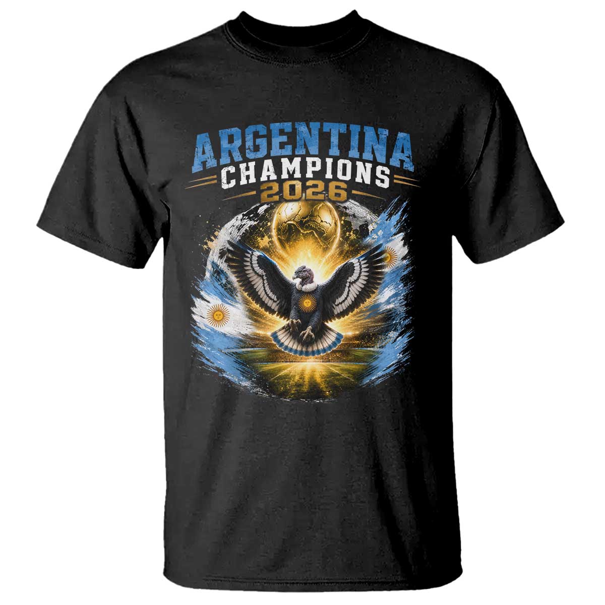 Argentina Champions 2026 T Shirt Proud Argentinian Football Fan