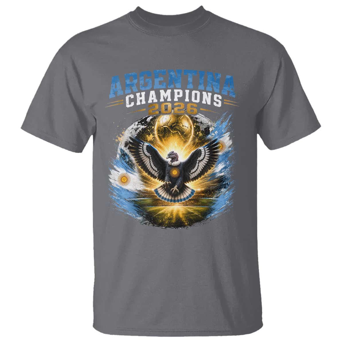 Argentina Champions 2026 T Shirt Proud Argentinian Football Fan