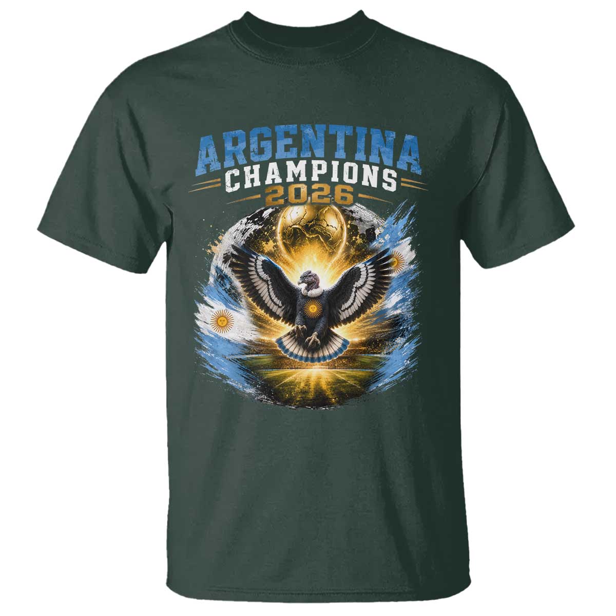 Argentina Champions 2026 T Shirt Proud Argentinian Football Fan