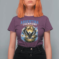 Argentina Champions 2026 T Shirt For Women Proud Argentinian Football Fan