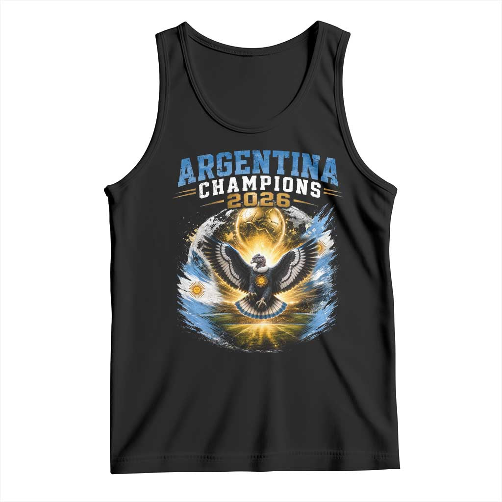 Argentina Champions 2026 Tank Top Proud Argentinian Football Fan