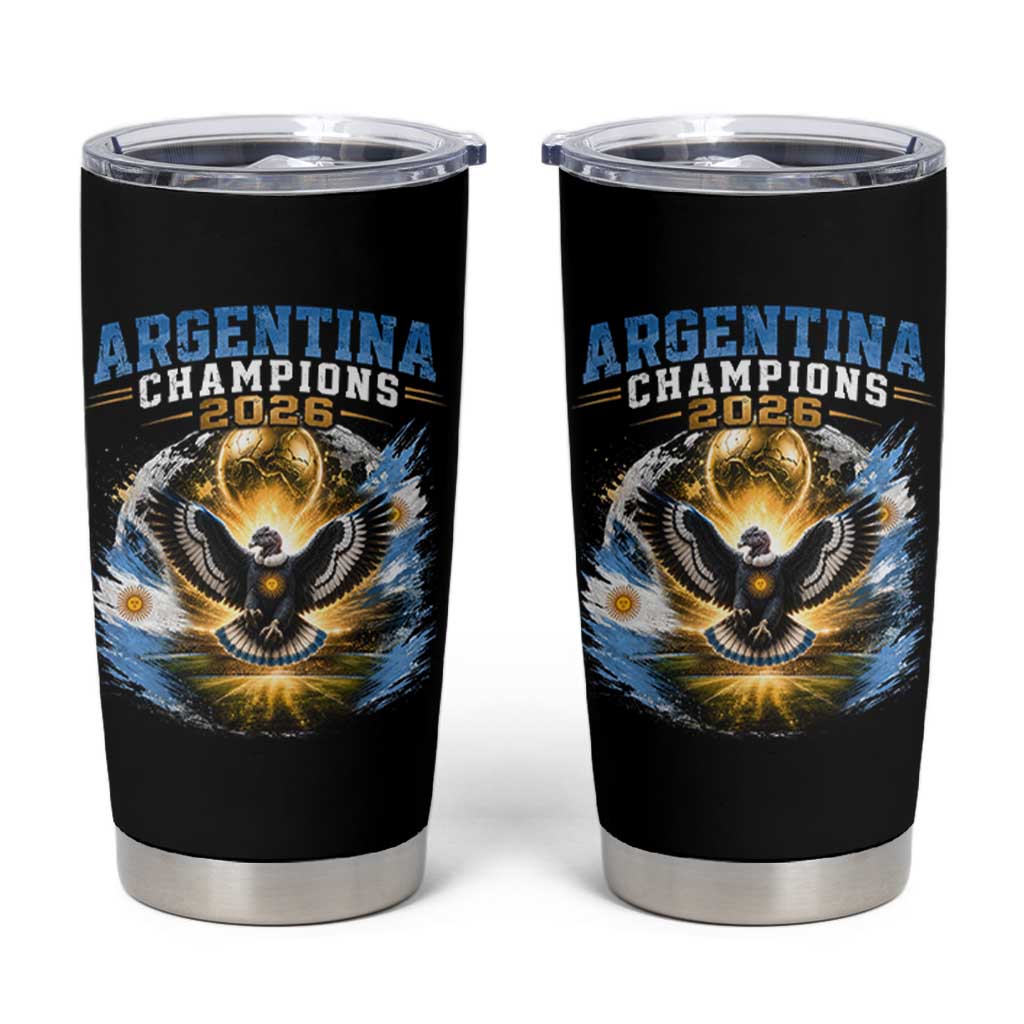 Argentina Champions 2026 Tumbler Cup Proud Argentinian Football Fan